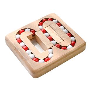 木质平面滚珠玩具儿童动脑智力开发小学生专注力训练益智趣味游W