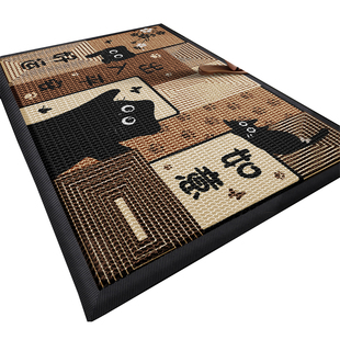 别墅入户门地垫新款大门口弹力门垫防滑脚垫室外进门地毯门外垫子