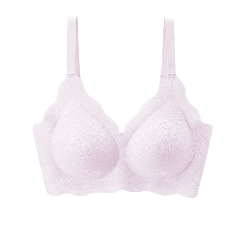 创宙 初禾念无痕内衣女透气大胸显小防下垂美背聚拢收副乳背心式文胸罩