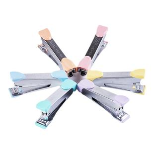 日本产MAX美克司进口迷你小号订书机学生用小型10号钉书机办公用品文具JAPAN 可订20页 带起钉器HD-10Q