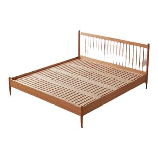 梦源樱桃木实木温莎床北欧原木双人床日式卧室橡木1.5米1.8米大床