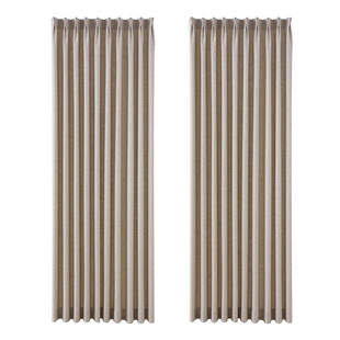 半遮光棉麻窗帘定制2024新款北欧日式原木风客厅卧室书房阳台梵问