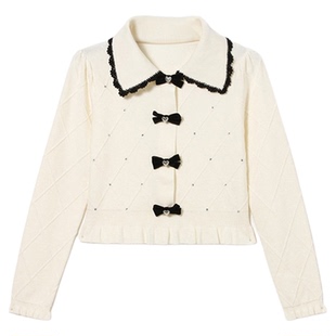 女套头针织衫烫钻线套衫鸟撤柜女装 一线品牌 正品剪牌青仓L165