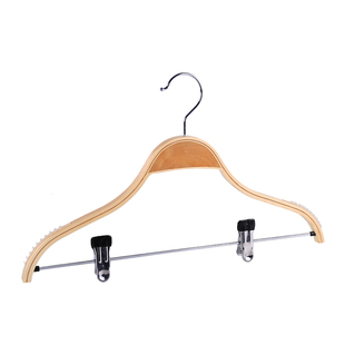 木质衣架防滑带夹子实木挂套装裤架童装成人女装服装店衣帽间定制