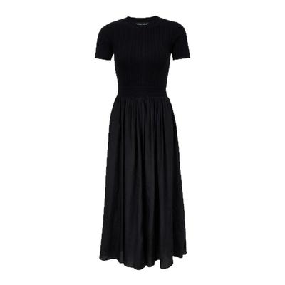 VeroModa纯色拼接连衣裙