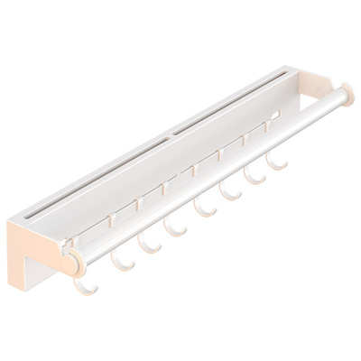 厨房刀架置物架 免打孔家用壁挂式刀具收纳架不锈钢刀座 挂钩挂杆