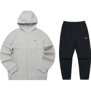 鸿星尔克运动套装男春季男士运动服休闲针织外套爸爸休闲男装衣服