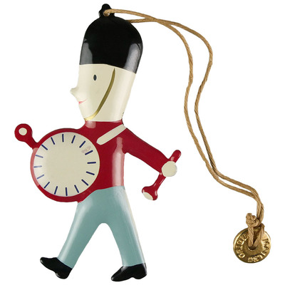 圣诞节装饰雪人木马背包金属挂饰