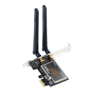 WiFi6无线网卡ax210/ax200千兆5G双频1800M台式电脑蓝牙5.2内置PCIE增强网络信号wifi接收器