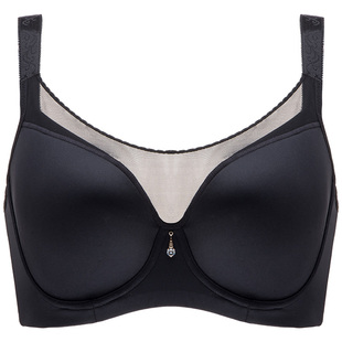 大码无痕内衣女抹胸式薄款胸罩大胸显小聚拢上托收副乳文胸DG罩杯