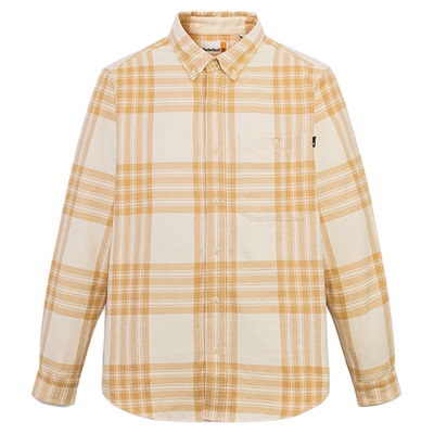 添柏岚官方男装长袖法兰绒衬衫