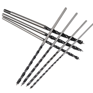 包邮加长木工钻头开孔器麻花钻头木塑料钻孔套装圆柄三尖钻3-30mm