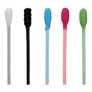 日本进口棉签黑色螺旋棉棒纸轴棉花棒双头掏耳朵棉签盒装尖头