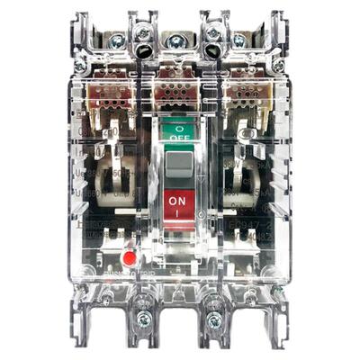 柏立 塑料外壳式断路器 透明外壳CBM10-250/3300 160A空气开关 3P