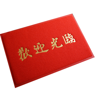 灰色欢迎光临门垫地垫迎宾地毯大门口丝圈脚垫进门电梯垫定制加厚