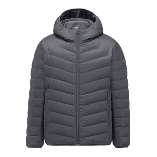 坦博尔秋冬季轻薄羽绒服男士短款百搭休闲叠穿防风保暖连帽款外套