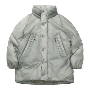 瞬时山野Monterest立领藏帽中长款防泼水90白鹅绒服700蓬羽绒服男