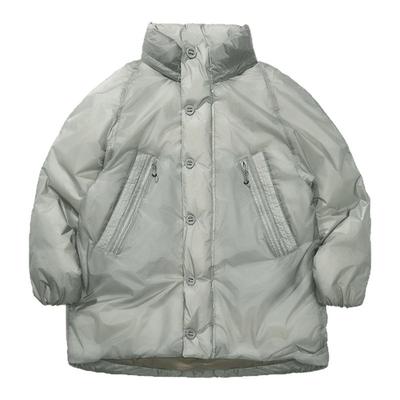 瞬时山野Monterest立领藏帽中长款防泼水90白鹅绒服700蓬羽绒服男