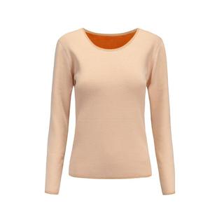 保暖内衣黑色上衣加厚加绒长袖冬季大圆领紧身内搭打底抗寒保暖女