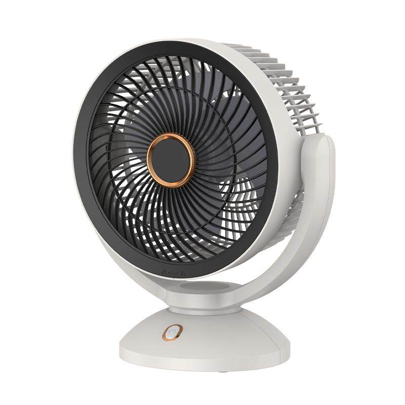 【官方正品】十寸带夜灯空气循环小风扇静音办公室桌上小型学生桌面宿舍可充电台式家用大风力快充USB