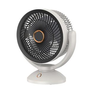 【官方正品】十寸带夜灯空气循环小风扇静音办公室桌上小型学生桌面宿舍可充电台式家用大风力快充USB