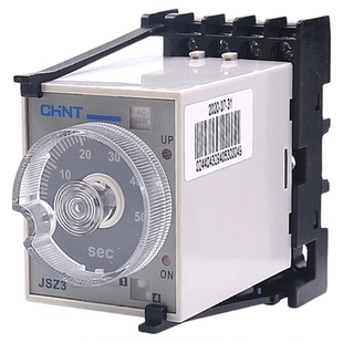 正泰通电延时带瞬动触点时间继电器JSZ3C-A-B-C-D 380V 220V 24v
