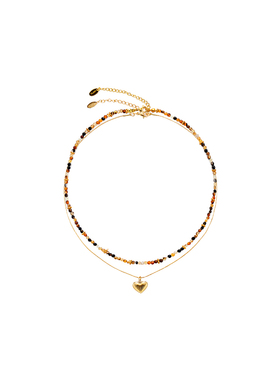 赵昭仪张昕懿同款爱心串珠项链