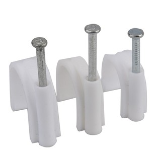 钢钉线卡固定线卡固定钉圆形电线子网线扣墙钉线钉电线卡扣理线器