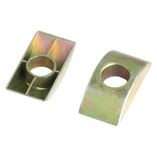 金属半月垫四合一连接件 塑料半月牙形 楼梯 半圆垫片家具配件 M8