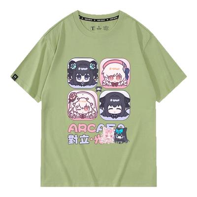 休闲宽松纯棉情侣短袖