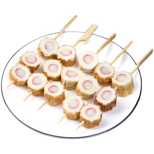 蟹肉竹轮10串关东煮食材火锅串串日韩好炖煮物蟹棒夜市便利店商用