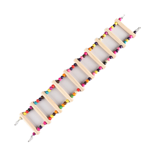 鹦鹉鸟玩具爬梯彩色秋千解闷自嗨玄凤虎皮云梯鸟笼专用配件吊桥