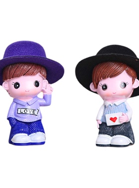 卡通娃娃全家福摆件女孩房间摆设