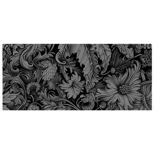 叶子与花创意家用鼠标垫大号键盘垫Leaves and flowers mouse pad