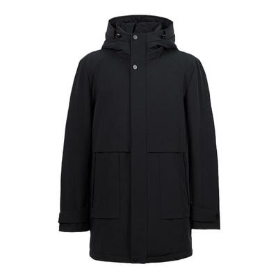 中长款连帽羽绒服外套加厚