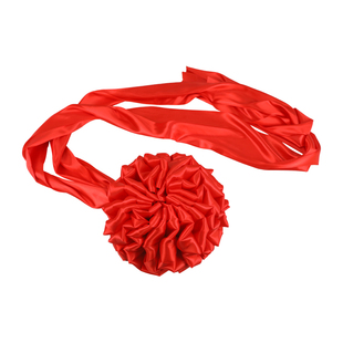 大红花球新车汽车开业结婚庆典红花揭幕红绣球红绸布剪彩套装道具