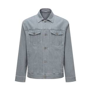 GENTSPACE2025春季新品男士牛仔夹克时尚休闲通勤街头潮酷短外套