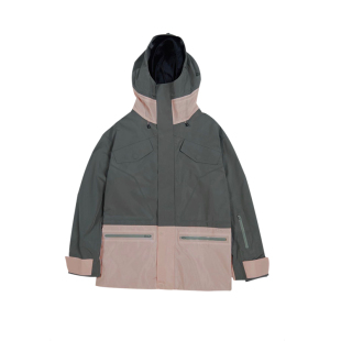 Powster专业双板滑雪服女修身显瘦连帽外套防风防水背带雪裤套装