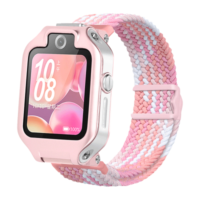 适用于华为儿童手表5XPro表带5Pro尼龙编织4Pro磁吸扣腕带5活力智能电话4X新耀版男女学生3Pro运动3s替换带