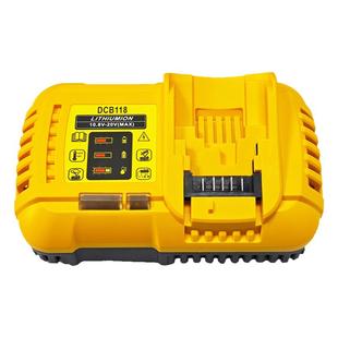 适用德伟Dewalt 10.8V/18V/20V电动工具锂电池DCB118快速充电器6A