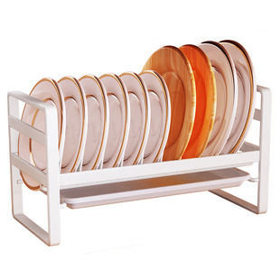 水槽边窄款碗碟碗盘收纳架台面小型碗柜厨房置物架放碗筷沥水碗架