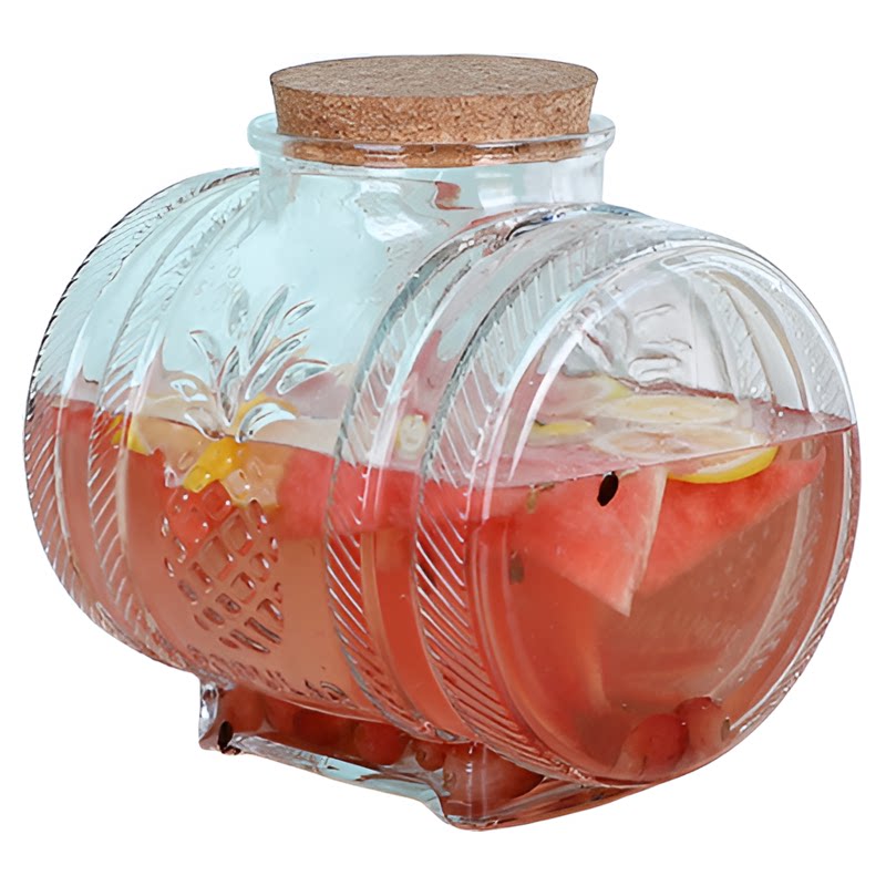 HF家居玻璃酿酒泡酒桶中国风