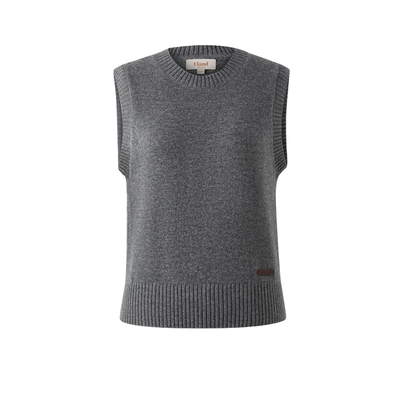 ELAND马夹无袖针织套头毛衣