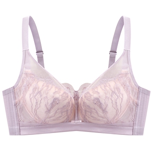 商场同款MYBODY新款全罩杯文胸蕾丝内衣轻薄大胸显小防下垂胸罩女