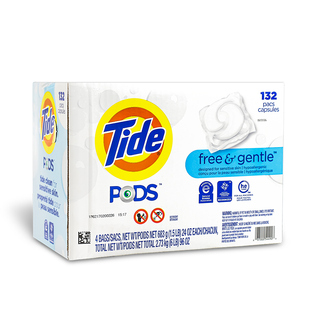 美产TIDE PODS汰渍洗衣凝珠无香型38粒/袋除菌低敏肌肤持久柔顺护