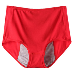 莫代尔生理内裤女士月经期高要防漏纯棉裆例假姨妈裤卫生裤大码