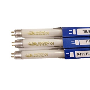 海潮T5灭蚊灯管F4T5BL F6T5BL F8T5BL蓝光4W6W8W诱蚊灯管灭蝇灯管
