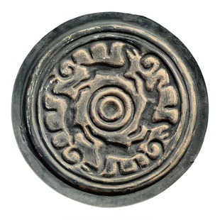 仿古瓦当汉代四鹿纹拓片模具研学拓印传拓素材拓板艺术品古建装饰