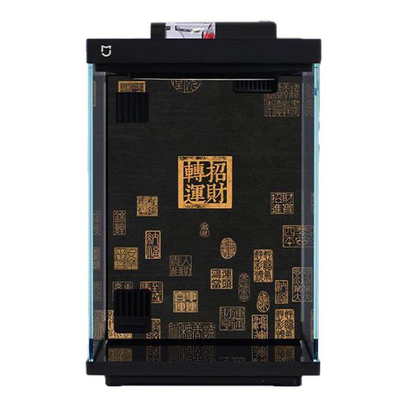 适用小米二代智能鱼缸背景板改装亚克力卡通改装高清图造景装饰品