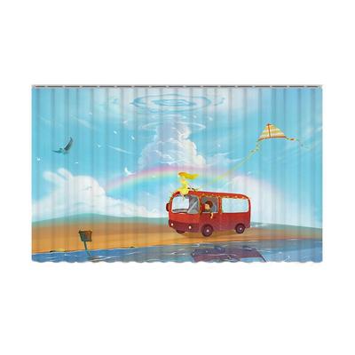 柜子遮挡帘橱柜遮丑布免打孔遮挡